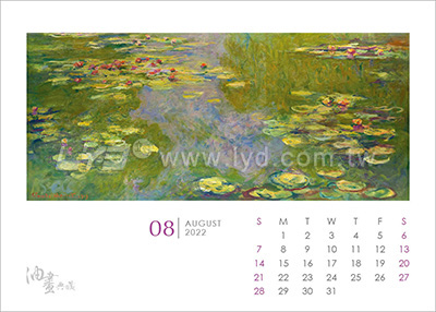 LTS02油畫典藏(超大)便利貼(直式)三角桌曆內頁圖