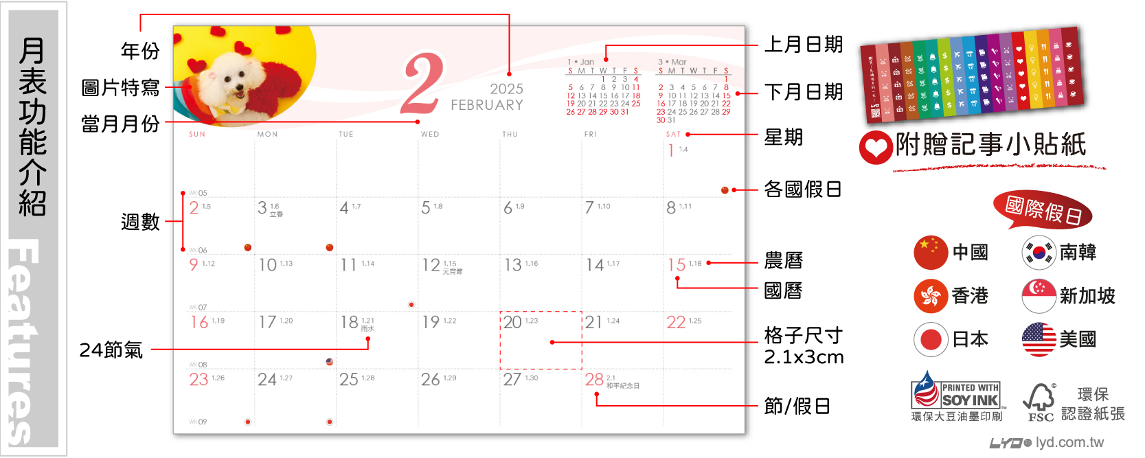 月表功能介紹