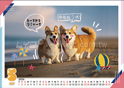 桌曆內頁圖