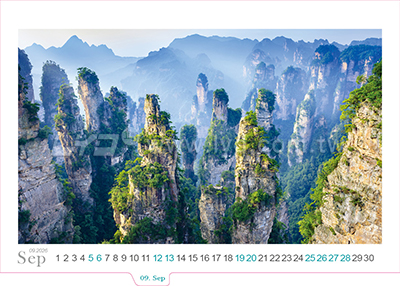 LTT03自然美景(大)三角桌曆內頁圖