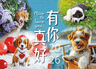 LTM06有你真好(狗)(大)便利貼(橫式)三角桌曆內頁圖
