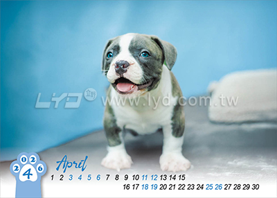 LTM06有你真好(狗)(大)便利貼(橫式)三角桌曆內頁圖