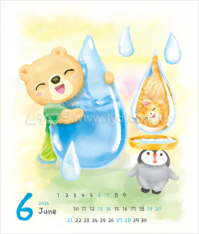 LTU08熊麻吉(大直)三角桌曆內頁圖