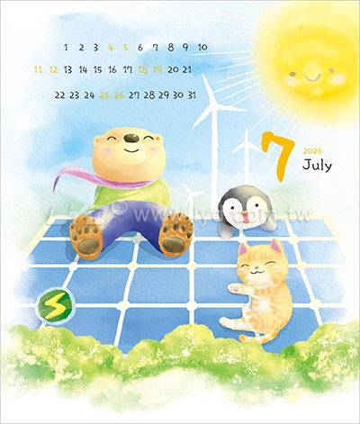 LTU08熊麻吉(大直)三角桌曆內頁圖